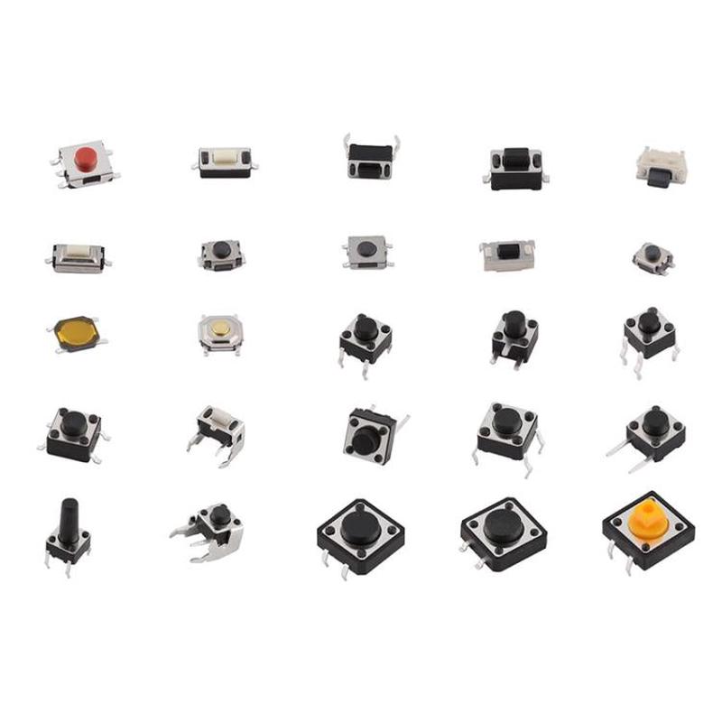 125pcs /Set Car Button Micro Tactile Switch(Bagged)