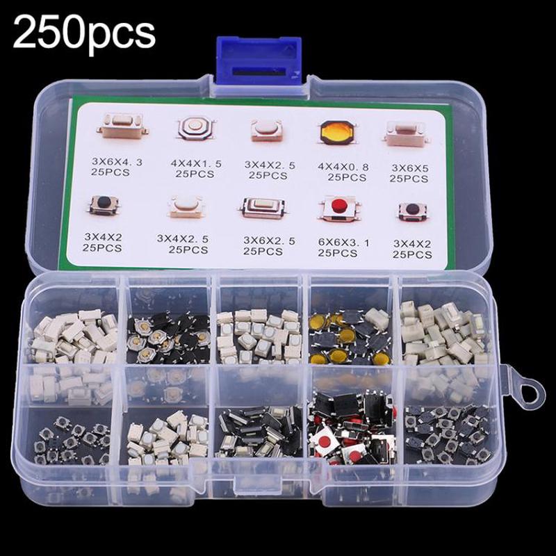 250pcs / Box Car Patch Touch Remote Control Switch Button Package