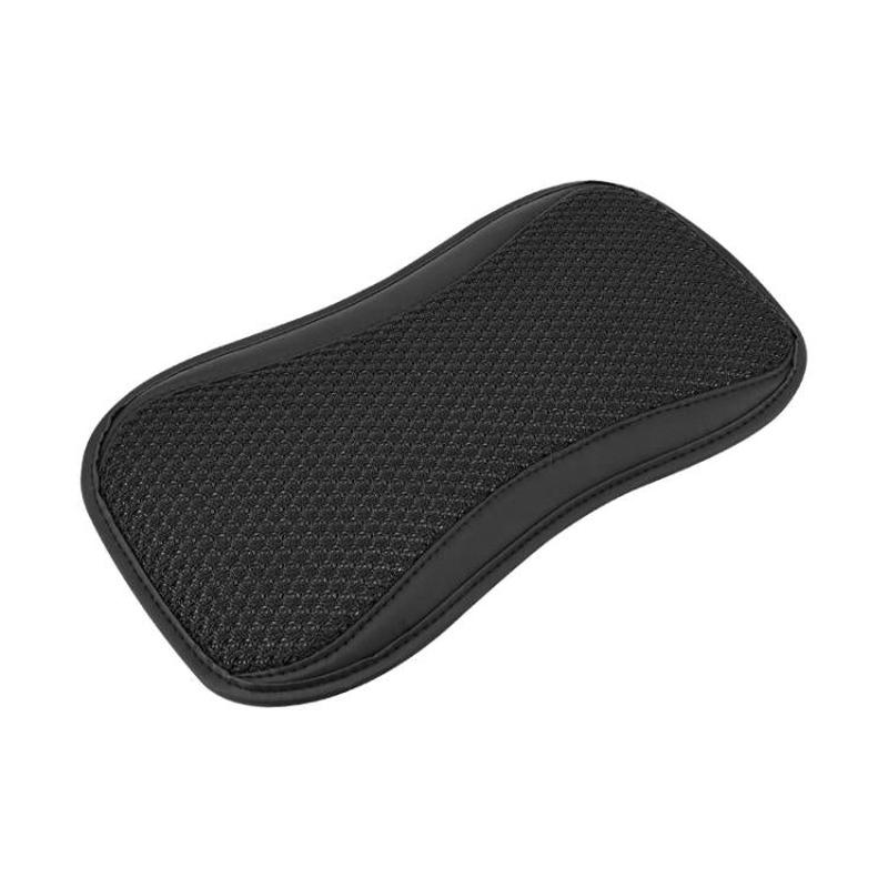 Universal Height-enhancing Cushion For Car Central Armrest(Ice Silk Black)