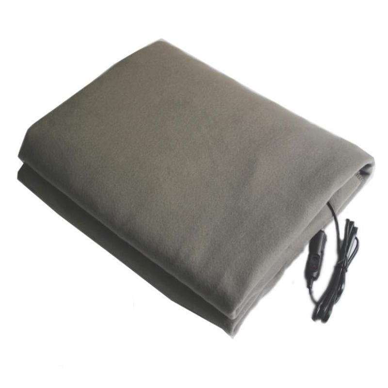 12V Car Electric Blanket for Road Trips(Gray)