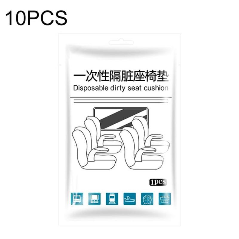 10pcs Disposable Seat Cover Disposable Non-Woven Train Seat Cover Anti-Dirt Dust-Proof Protective Seat Cushion, Spec: With Armrests