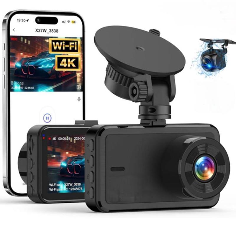 Suction Cup Bracket HD Night Vision Front And Rear Dual Recording WiFi Driving Recorder(No Memory Card)
