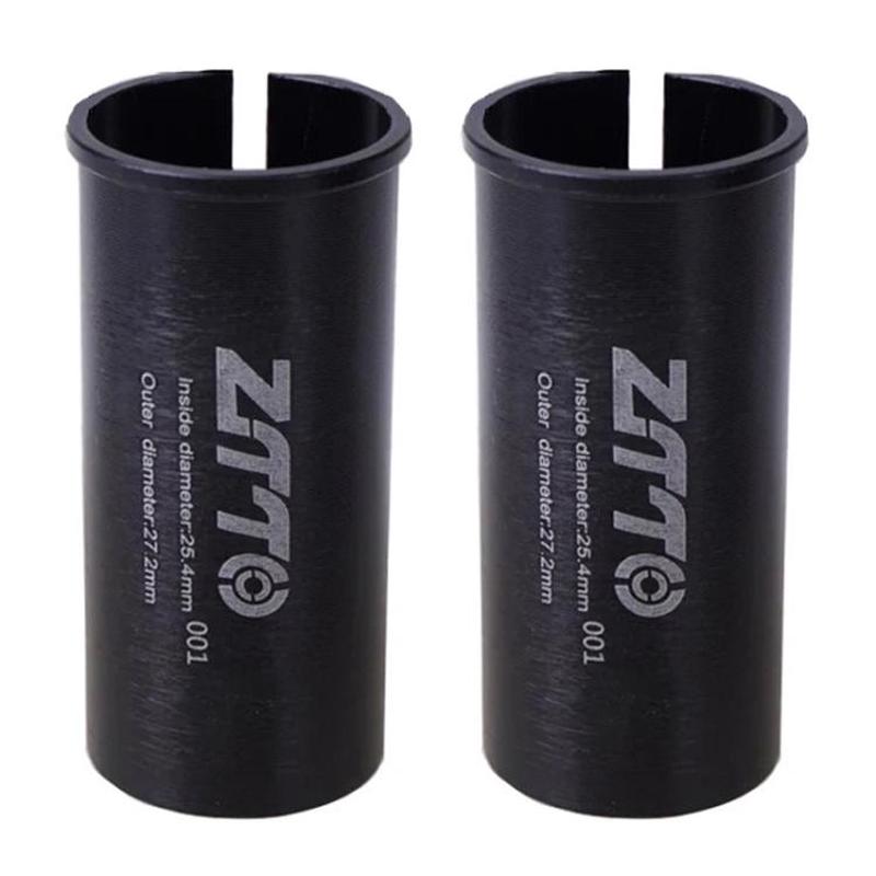 25.4-27.2mm 001 2pcs ZTTO Bicycle Seat Post Conversion Sleeve Reducer Cover(Black)