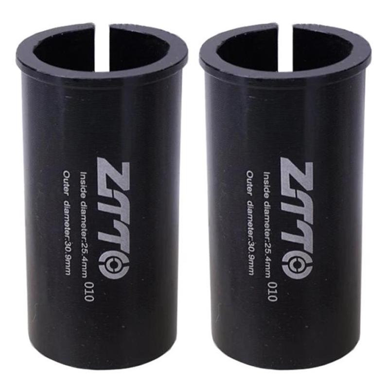 25.4-30.9mm 010 2pcs ZTTO Bicycle Seat Post Conversion Sleeve Reducer Cover(Black)