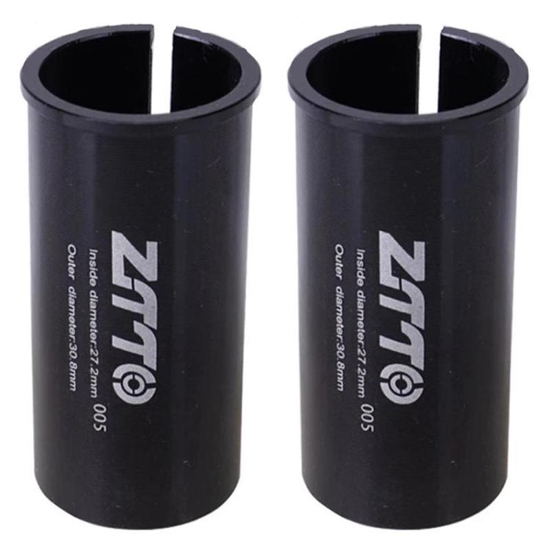 27.2-30.8mm 005 2pcs ZTTO Bicycle Seat Post Conversion Sleeve Reducer Cover(Black)