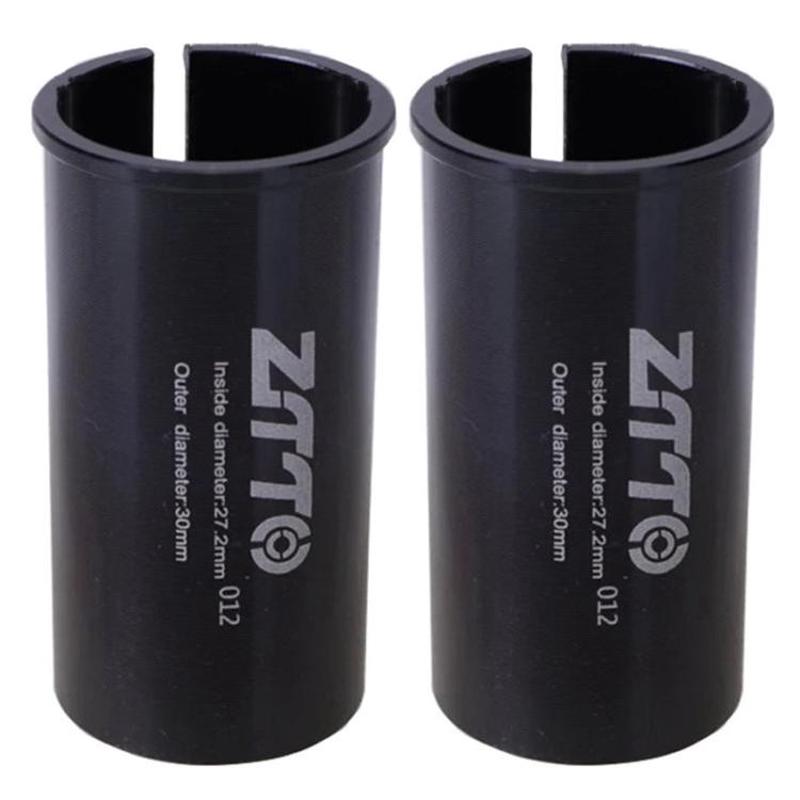 27.2-30mm 012 2pcs ZTTO Bicycle Seat Post Conversion Sleeve Reducer Cover(Black)