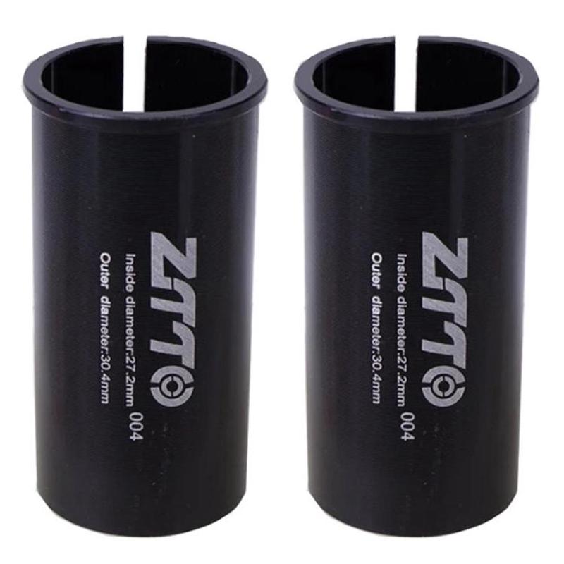 27.2-30.4mm 004 2pcs ZTTO Bicycle Seat Post Conversion Sleeve Reducer Cover(Black)
