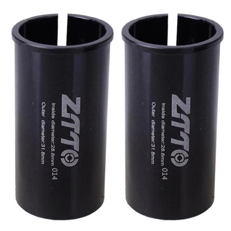 28.6-31.8mm 014 2pcs ZTTO Bicycle Seat Post Conversion Sleeve Reducer Cover(Black)