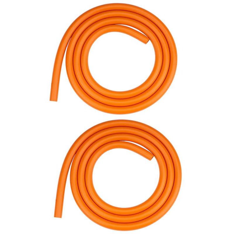 2pcs ZTTO 1.5m Bicycle Brake Shifter Cable Anti-Rattle Soundproof Foam Tube(Orange)