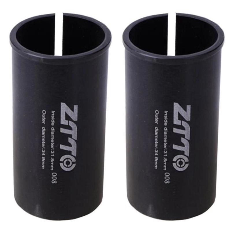 31.8-34.9mm 008 2pcs ZTTO Bicycle Seat Post Conversion Sleeve Reducer Cover(Black)