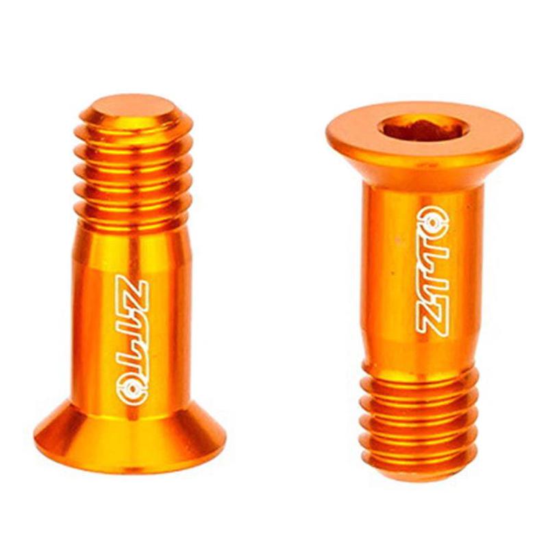 2pcs ZTTO Bicycle Rear Derailleur Sprocket Screws M5 Modified Road Mountain Derailleur Guide Wheel(Orange)