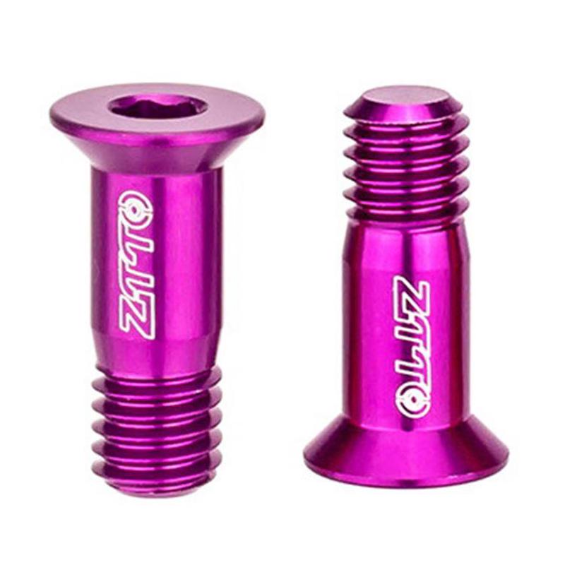 2pcs ZTTO Bicycle Rear Derailleur Sprocket Screws M5 Modified Road Mountain Derailleur Guide Wheel(Purple)