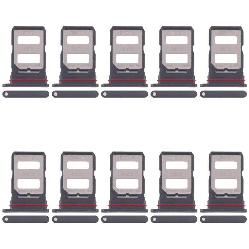 For Xiaomi Poco X7 10pcs SIM Card Tray + SIM Card Tray (Black)