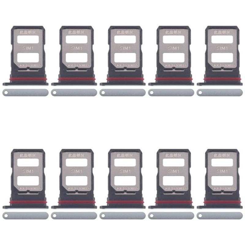 For Xiaomi Poco X7 10pcs SIM Card Tray + SIM Card Tray (Green)