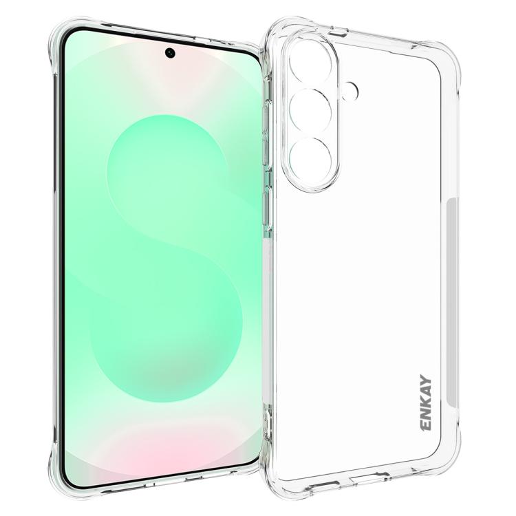 For Samsung Galaxy S25 FE 5G ENKAY Hat-Prince Transparent TPU Shockproof Phone Case