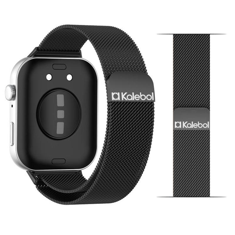 For Huawei Watch Fit 4 Pro / Fit 4 / Fit 3 Kalebol Milan Magnetic Stainless Steel Watch Band(Black)