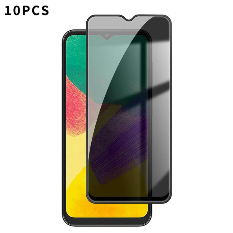 For Samsung Galaxy F14 5G 10pcs Kalebol High-Aluminum Screen-Printed Full-Coverage Black-Border Privacy Tempered Glass Film