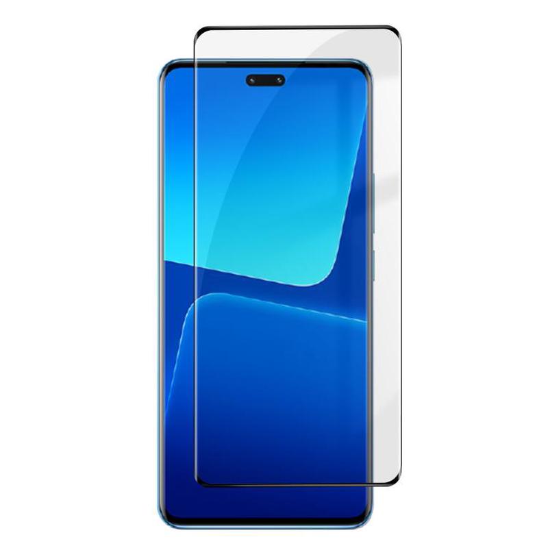 For Xiaomi 13 Lite Kalebol Curved High-Aluminum Screen-Printed Full-Coverage Anti-Fingerprint Black-Bordered HD Tempered Glass Film