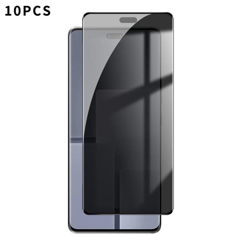 For Xiaomi Civi 3 10pcs Kalebol Curved High-Aluminum Screen-Printed Full-Coverage Anti-Fingerprint Black-Border Privacy Tempered Glass Film
