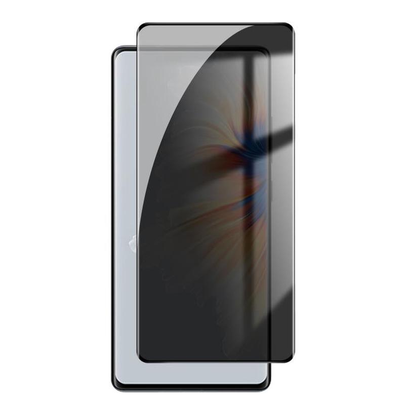 For Xiaomi Mix 4 Kalebol Curved High-Aluminum Screen-Printed Full-Coverage Anti-Fingerprint Black-Border Privacy Tempered Glass Film