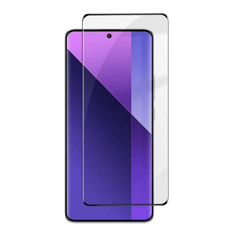 For Redmi Note 13 Pro+ Kalebol Curved High-Aluminum Screen-Printed Full-Coverage Anti-Fingerprint Black-Bordered HD Tempered Glass Film