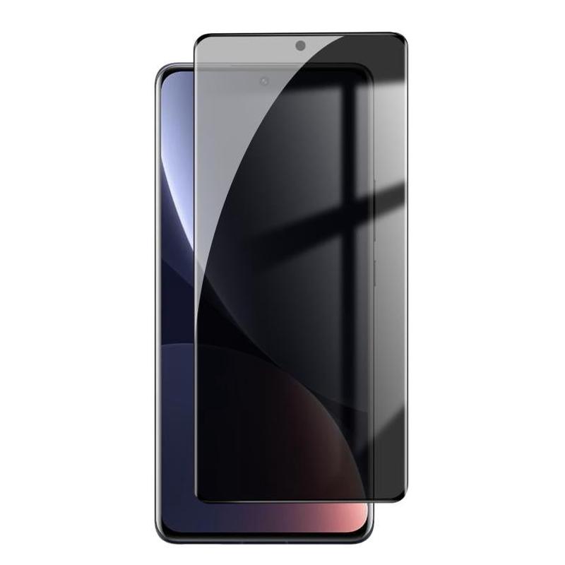 For Xiaomi 12 Pro Kalebol Curved High-Aluminum Screen-Printed Full-Coverage Anti-Fingerprint Black-Border Privacy Tempered Glass Film