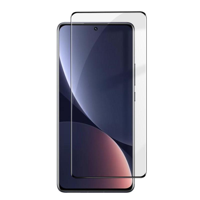 For Xiaomi 12 Pro Kalebol Curved High-Aluminum Screen-Printed Full-Coverage Anti-Fingerprint Black-Bordered HD Tempered Glass Film