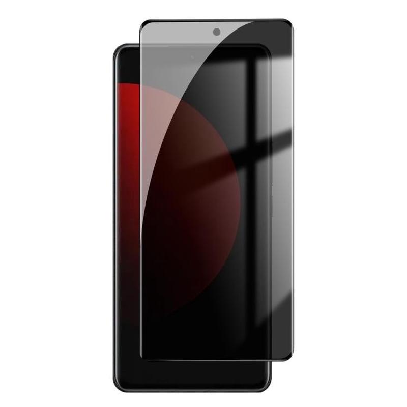 For Xiaomi 12S Ultra Kalebol Curved High-Aluminum Screen-Printed Full-Coverage Anti-Fingerprint Black-Border Privacy Tempered Glass Film