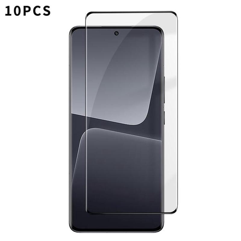 For Xiaomi 13 Pro 10pcs Kalebol Curved High-Aluminum Screen-Printed Full-Coverage Anti-Fingerprint Black-Bordered HD Tempered Glass Film
