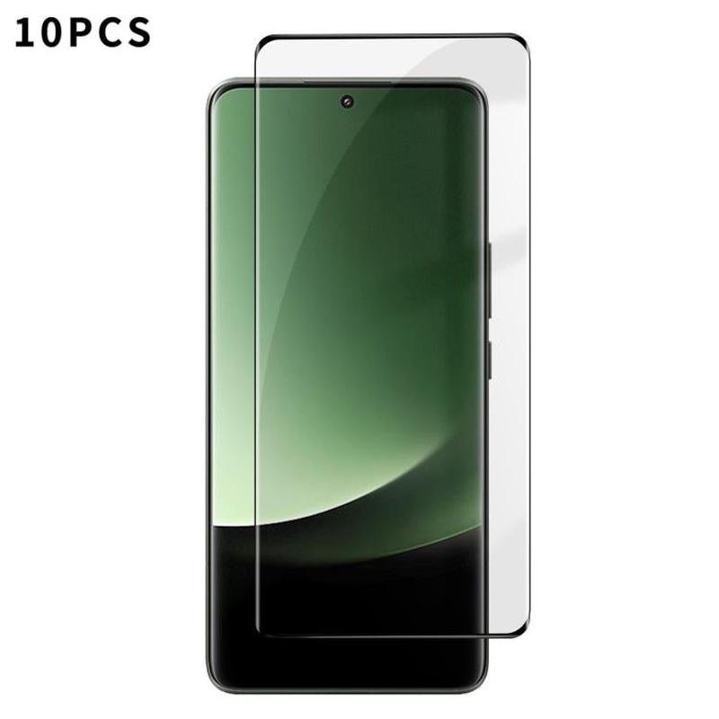 For Xiaomi 13 Ultra 10pcs Kalebol Curved High-Aluminum Screen-Printed Full-Coverage Anti-Fingerprint Black-Bordered HD Tempered Glass Film