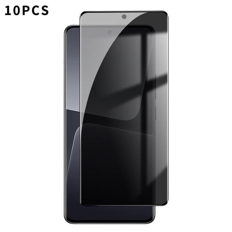 For Xiaomi 13 Pro 10pcs Kalebol Curved High-Aluminum Screen-Printed Full-Coverage Anti-Fingerprint Black-Border Privacy Tempered Glass Film