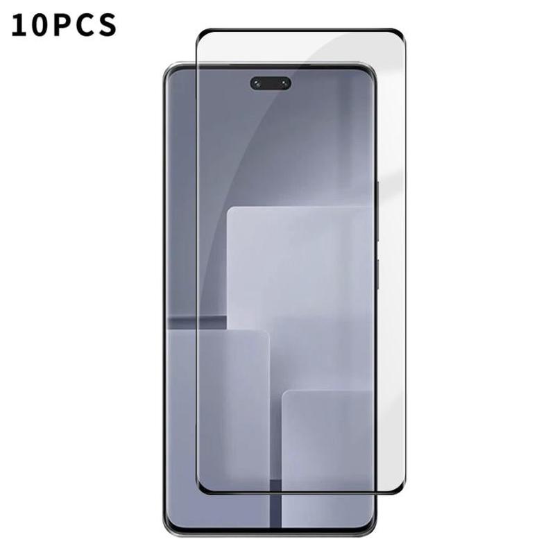 For Xiaomi Civi 3 10pcs Kalebol Curved High-Aluminum Screen-Printed Full-Coverage Anti-Fingerprint Black-Bordered HD Tempered Glass Film