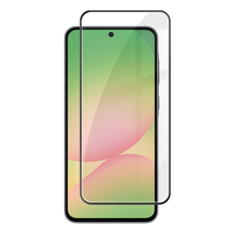 For Samsung Galaxy A56 5G Kalebol High-Aluminum Screen-Printed Full-Coverage Anti-Fingerprint Black-Bordered HD Tempered Glass Film