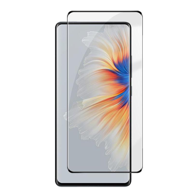 For Xiaomi Mi Mix 4 Kalebol Curved High-Aluminum Screen-Printed Full-Coverage Anti-Fingerprint Black-Bordered HD Tempered Glass Film