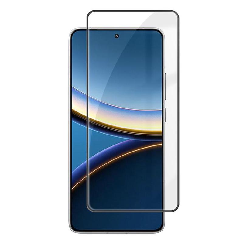 For Xiaomi Poco F7 Pro Kalebol High-Aluminum Screen-Printed Full-Coverage Anti-Fingerprint Black-Bordered HD Tempered Glass Film