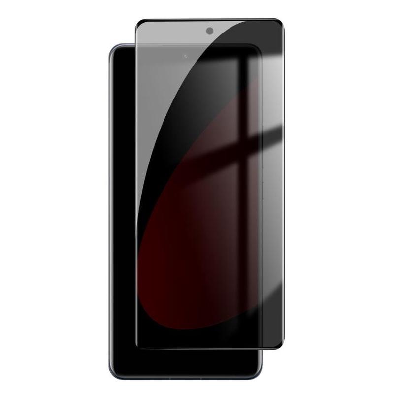 For Xiaomi 12S Pro Kalebol Curved High-Aluminum Screen-Printed Full-Coverage Anti-Fingerprint Black-Border Privacy Tempered Glass Film