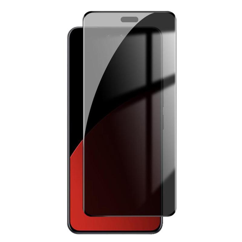 For Xiaomi Civi 4 Pro Kalebol Curved High-Aluminum Screen-Printed Full-Coverage Anti-Fingerprint Black-Border Privacy Tempered Glass Film