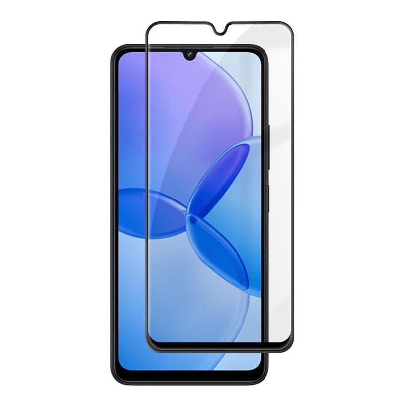 For Redmi 13R 5G Kalebol High-Aluminum Screen-Printed Full-Coverage Anti-Fingerprint Black-Bordered HD Tempered Glass Film