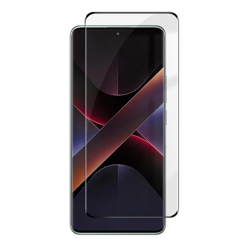 For Xiaomi Poco X7 Kalebol Curved High-Aluminum Screen-Printed Full-Coverage Anti-Fingerprint Black-Bordered HD Tempered Glass Film