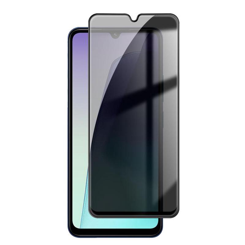 For Redmi 14R 5G Kalebol High-Aluminum Screen-Printed Full-Coverage Black-Border Privacy Tempered Glass Film