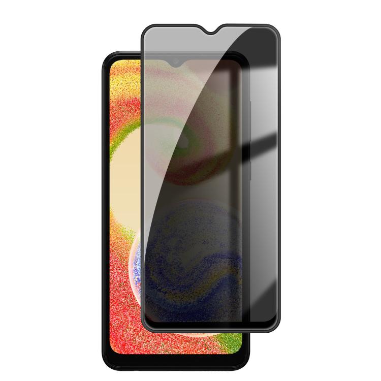 For Samsung Galaxy A04 Kalebol High-Aluminum Screen-Printed Full-Coverage Black-Border Privacy Tempered Glass Film