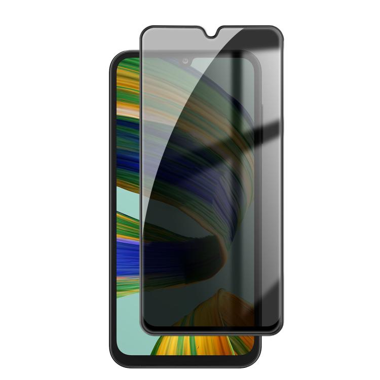 For Samsung Galaxy F15 5G Kalebol High-Aluminum Screen-Printed Full-Coverage Black-Border Privacy Tempered Glass Film