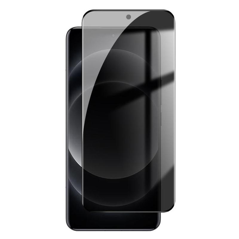 For Xiaomi 14 Ultra Kalebol Curved High-Aluminum Screen-Printed Full-Coverage Anti-Fingerprint Black-Border Privacy Tempered Glass Film