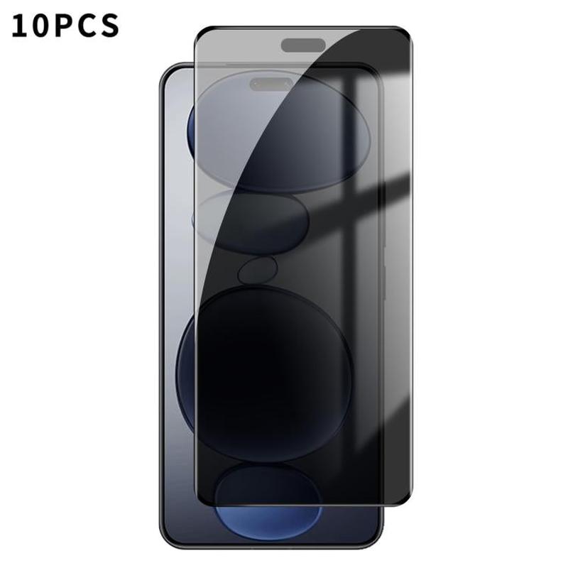 For Xiaomi Civi 5 Pro 10pcs Kalebol Curved High-Aluminum Screen-Printed Full-Coverage Anti-Fingerprint Black-Border Privacy Tempered Glass Film