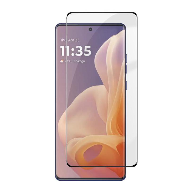 For Motorola Moto G85 Kalebol Curved High-Aluminum Screen-Printed Full-Coverage Anti-Fingerprint Black-Bordered HD Tempered Glass Film