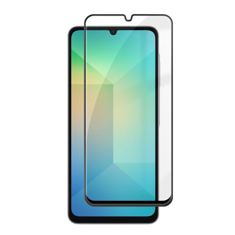 For Samsung Galaxy A06 4G / 5G Kalebol High-Aluminum Screen-Printed Full-Coverage Anti-Fingerprint Black-Bordered HD Tempered Glass Film