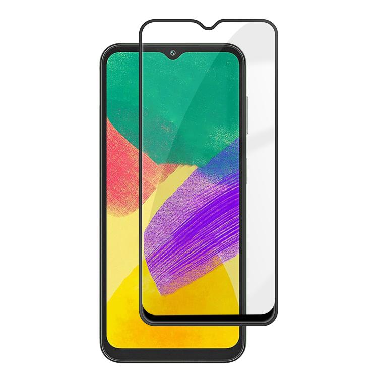 For Samsung Galaxy F14 5G Kalebol High-Aluminum Screen-Printed Full-Coverage Anti-Fingerprint Black-Bordered HD Tempered Glass Film