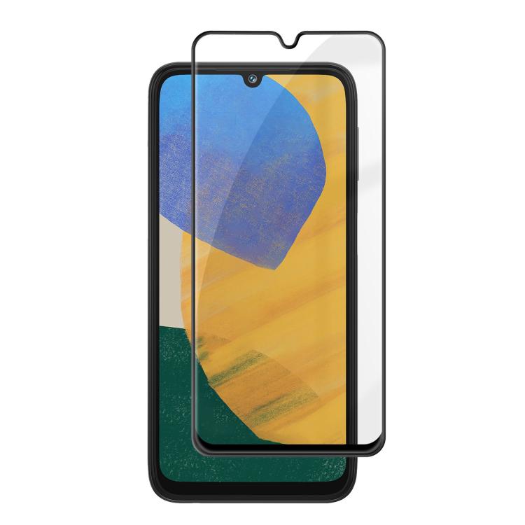 For Samsung Galaxy F34 5G Kalebol High-Aluminum Screen-Printed Full-Coverage Anti-Fingerprint Black-Bordered HD Tempered Glass Film