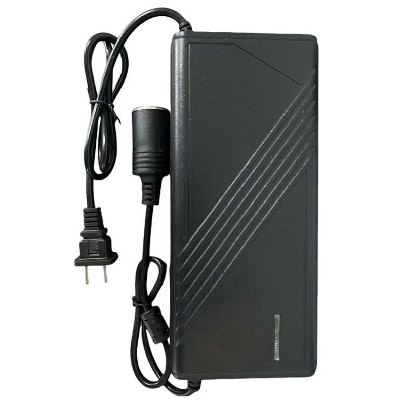 220V to 12V 20A Car to Home Converter Dedicated Inverter for Car Refrigerator, Plug Type:EU Plug(Black)