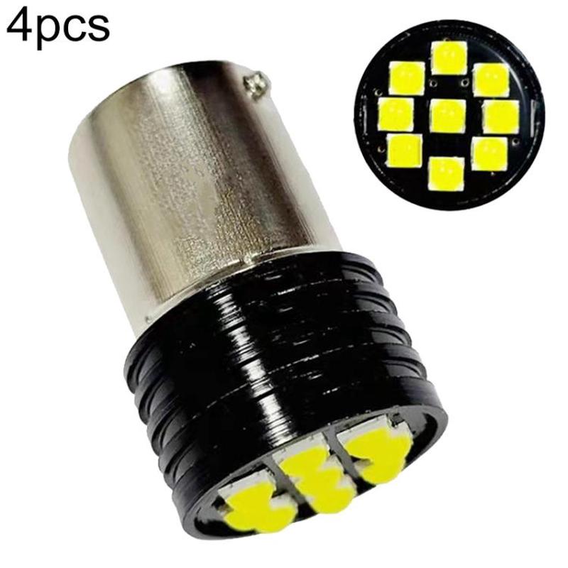 4pcs 3030-9SMD Car High-brightness Decoding Reversing Lamp Brake Light